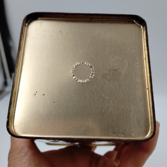 Chinese Oriental  Design Tin Hinged Box  / Made in Holland Lithograph Vintage - Picture 10 of 14